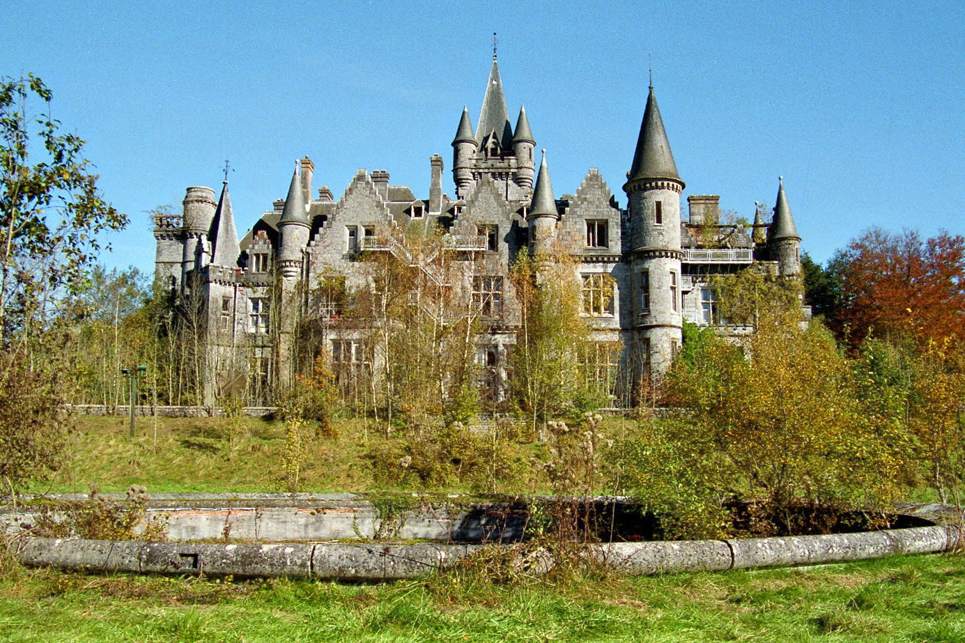 Château de Noisy: rückwärtige Ansicht
